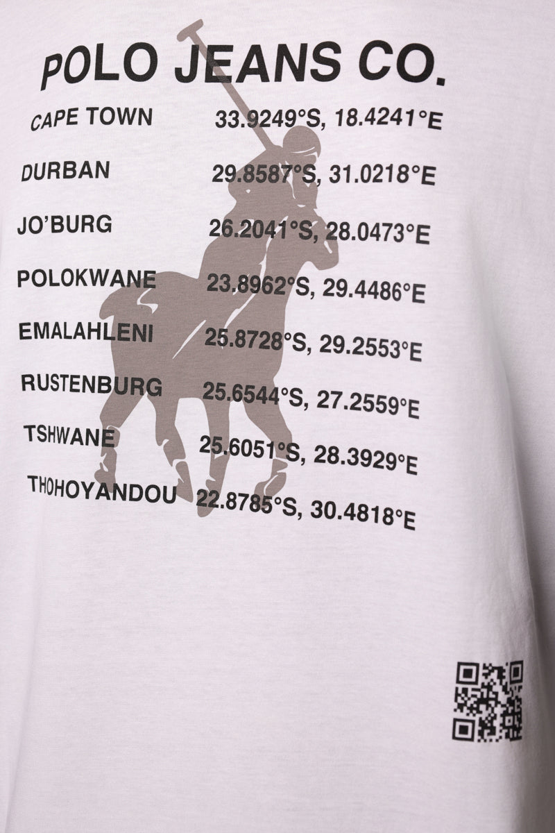 Polo T-Shirt Paint Logo White